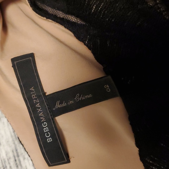 BCBG Nude Black Lace Dress 02 - Picture 5 of 7